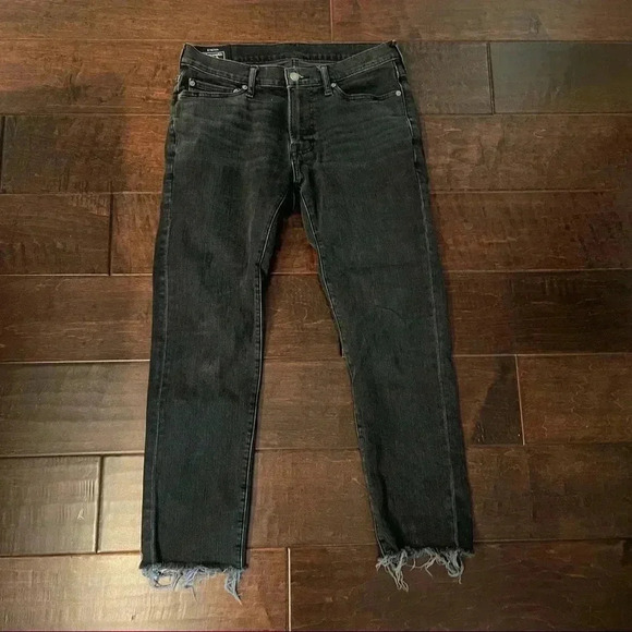 Abercrombie & Fitch Jeans w/ Distressed Bottom - Picture 1 of 6